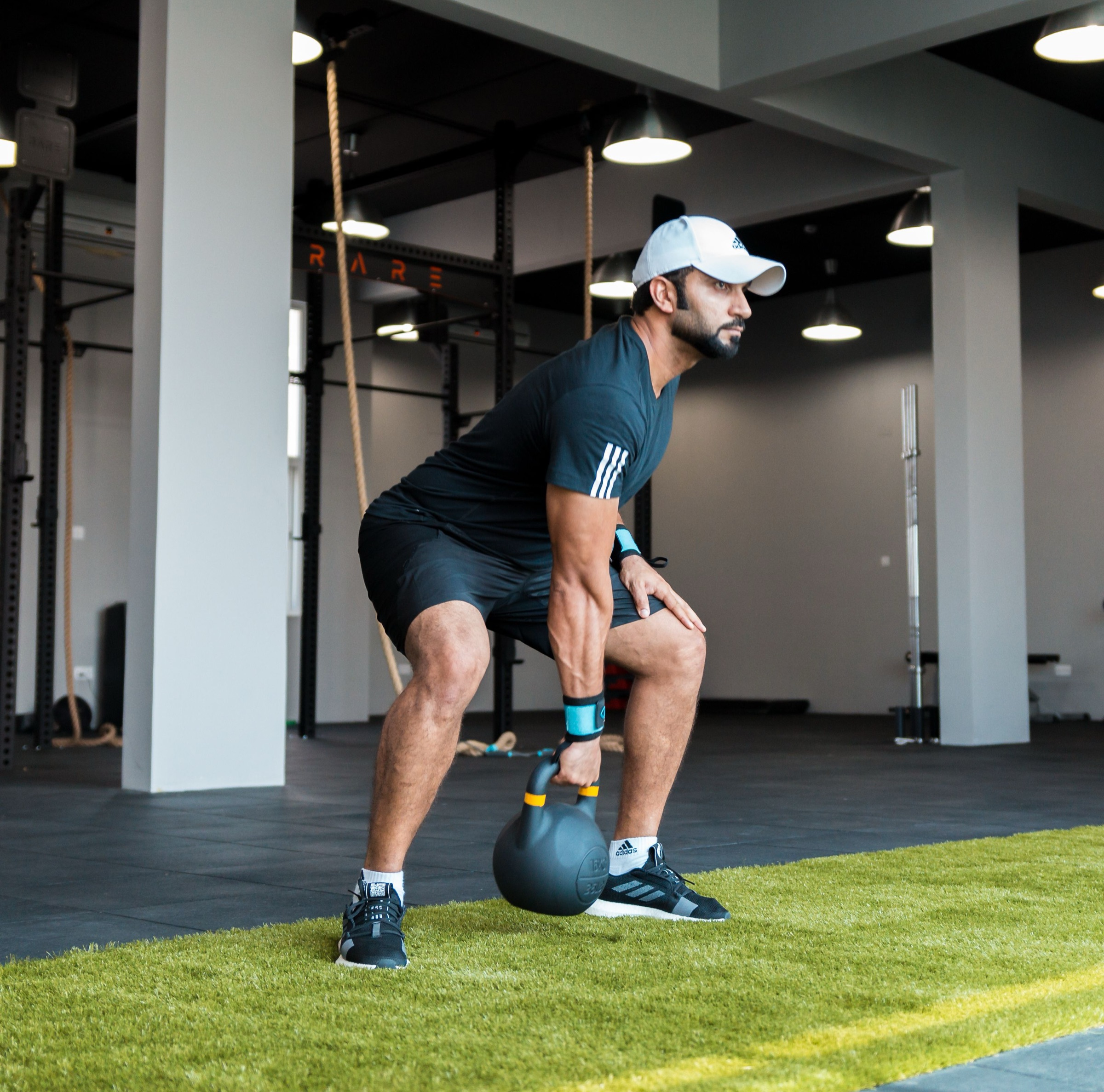 A private strength training session in progress